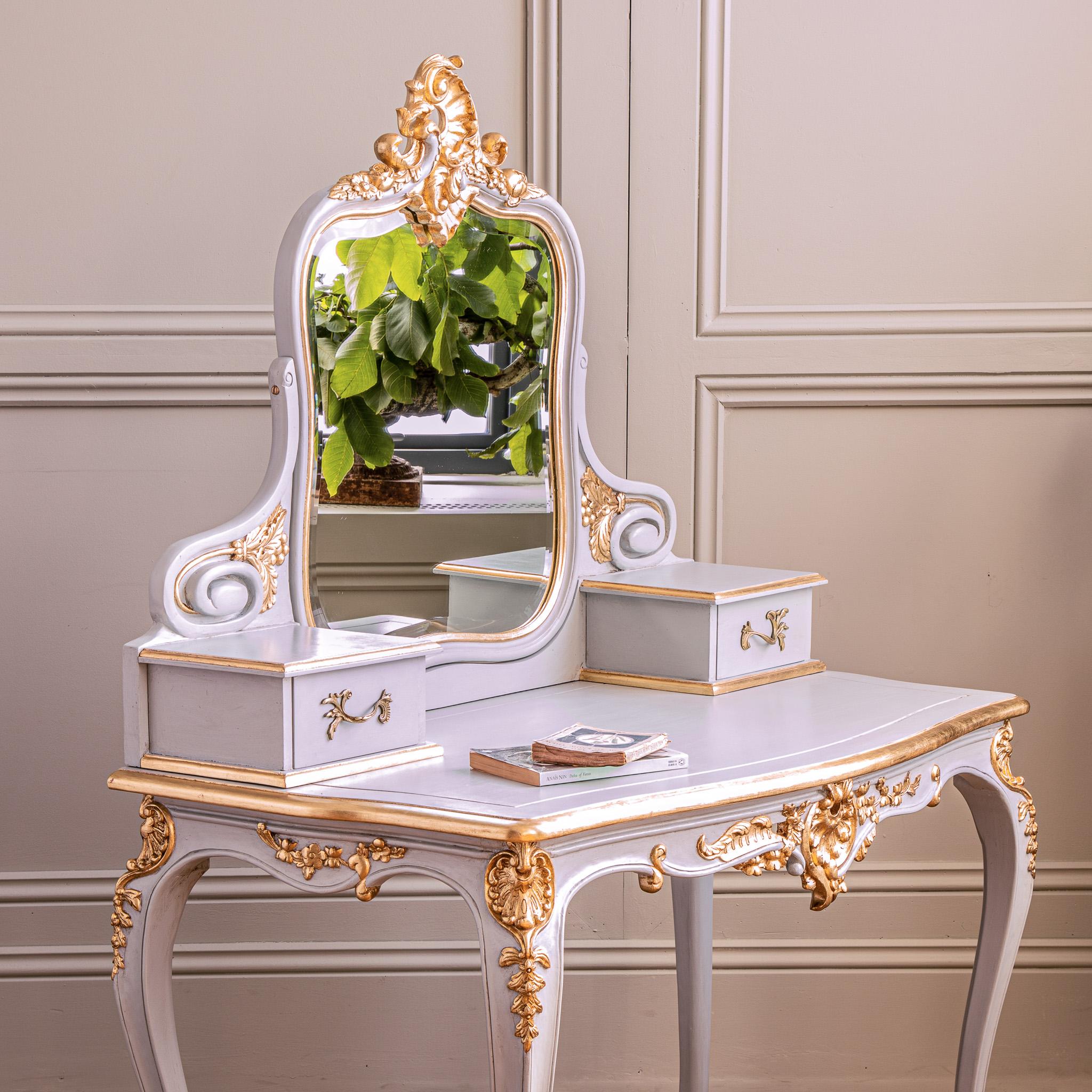 Contemporary LXV Style Dressing Table For Sale