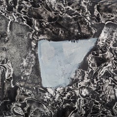 Retrato Conceptual "Nunca Solo" Azul Negro Gris