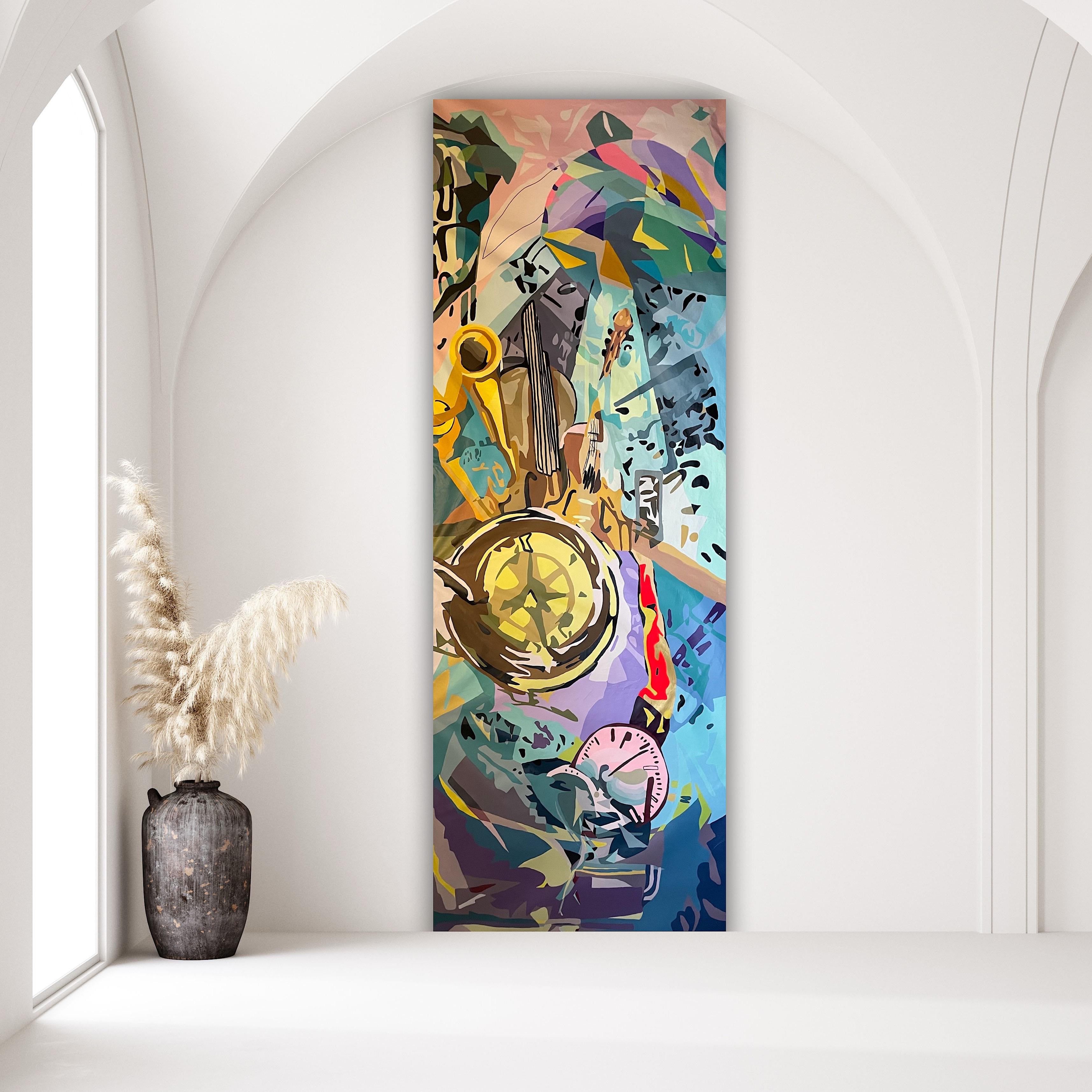 Jazz Fest Contemporary Art Large Original Painting Ready to Hang For Sale 1