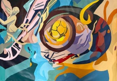 Maya Arte Contemporáneo Gran Cuadro Original Listo Para Colgar