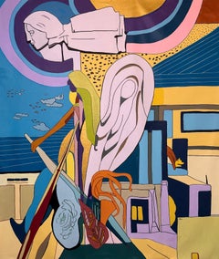 Yeah Noha Contemporary Art Large Original Painting Ready to Hang