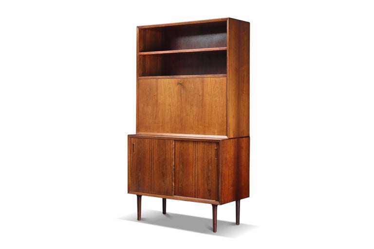 Other Lyby Mobler Small Sideboard in Rosewood with Removable Hutch and Bar For Sale