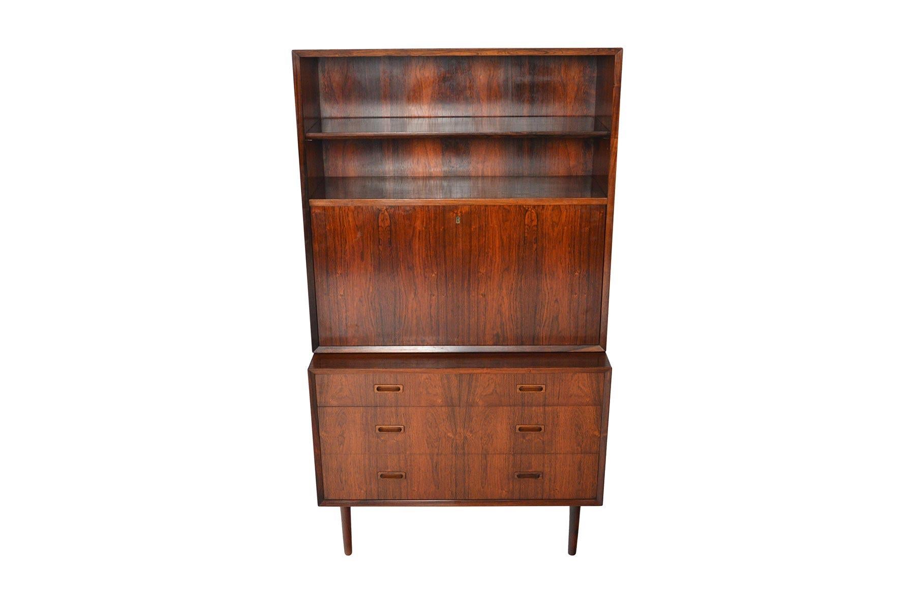 Lyby Rosewood Gentleman's Chest with Hutch #3 In Good Condition In Berkeley, CA
