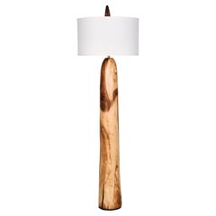 Retro Lychee Wood Floor Lamp