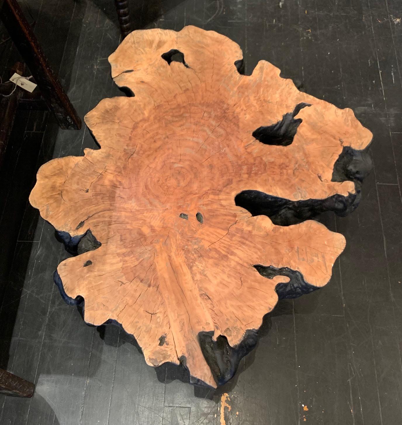 Lychee Wood Free Form Coffee Table, Indonesia, Contemporary In New Condition In New York, NY