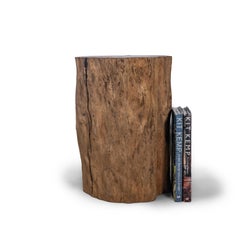 Lychee Wood Organic Form Side Table