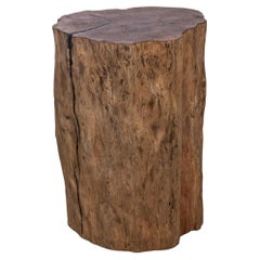 Vintage Lychee Wood Organic Form Side Table