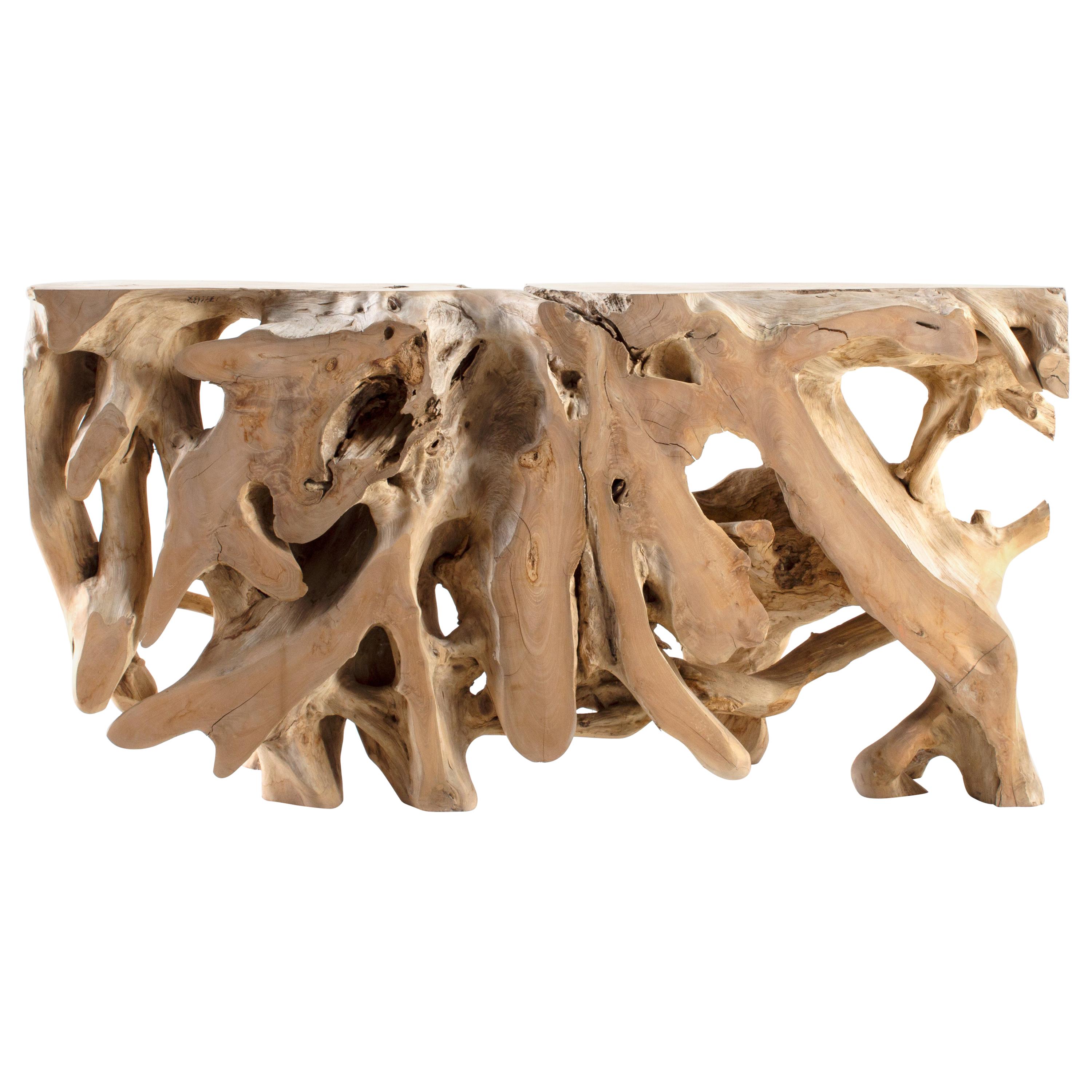 Lychee Wood Root Console