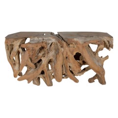 Lychee Wood Root Console