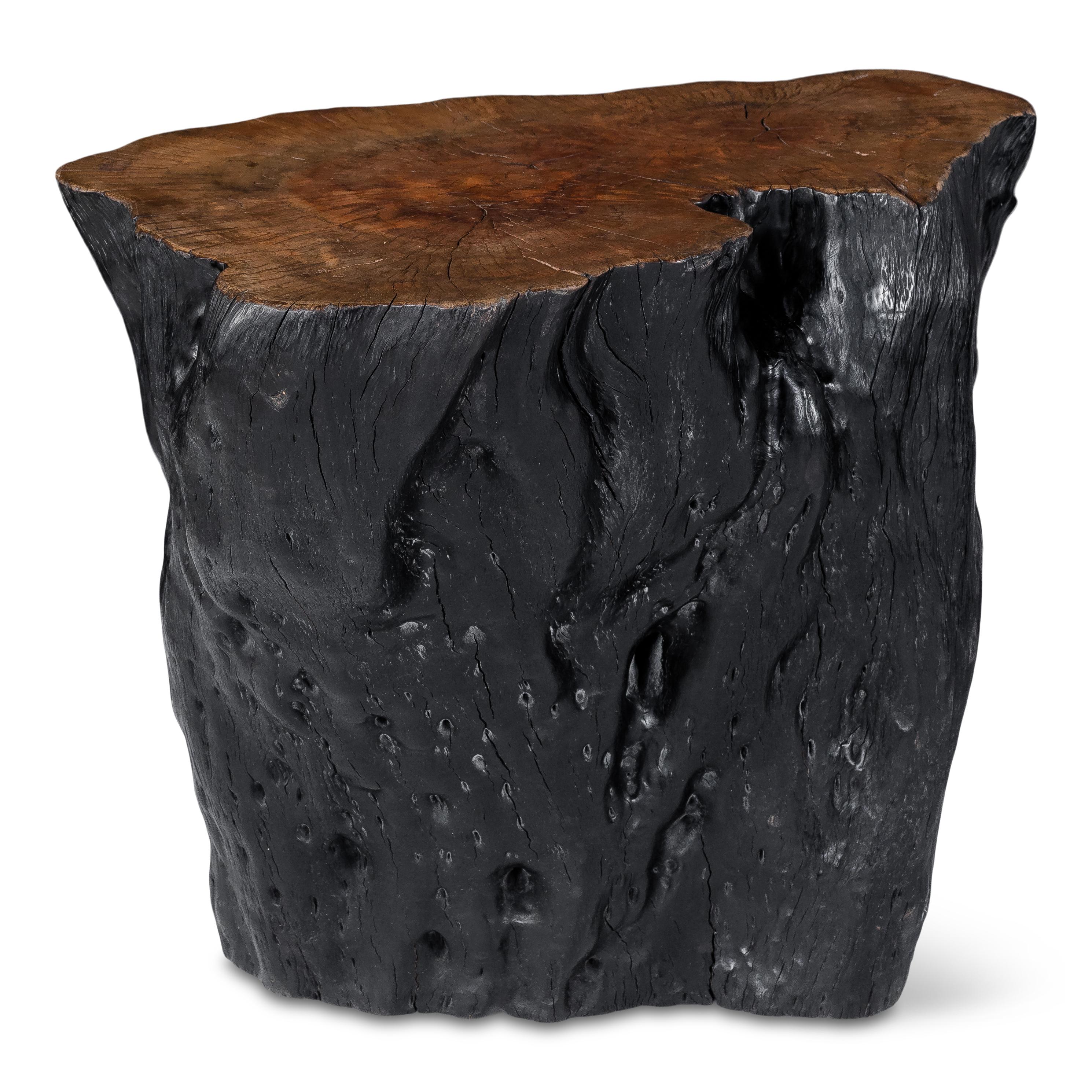 Lychee wood stump end table.

 This piece is a part of Brendan Bass’s one-of-a-kind collection, Le Monde. French for “The World”, the Le Monde collection is made up of rare and hard to find pieces curated by Brendan from estate sales, brocantes, and