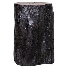 Lychee Wood Stump End Table