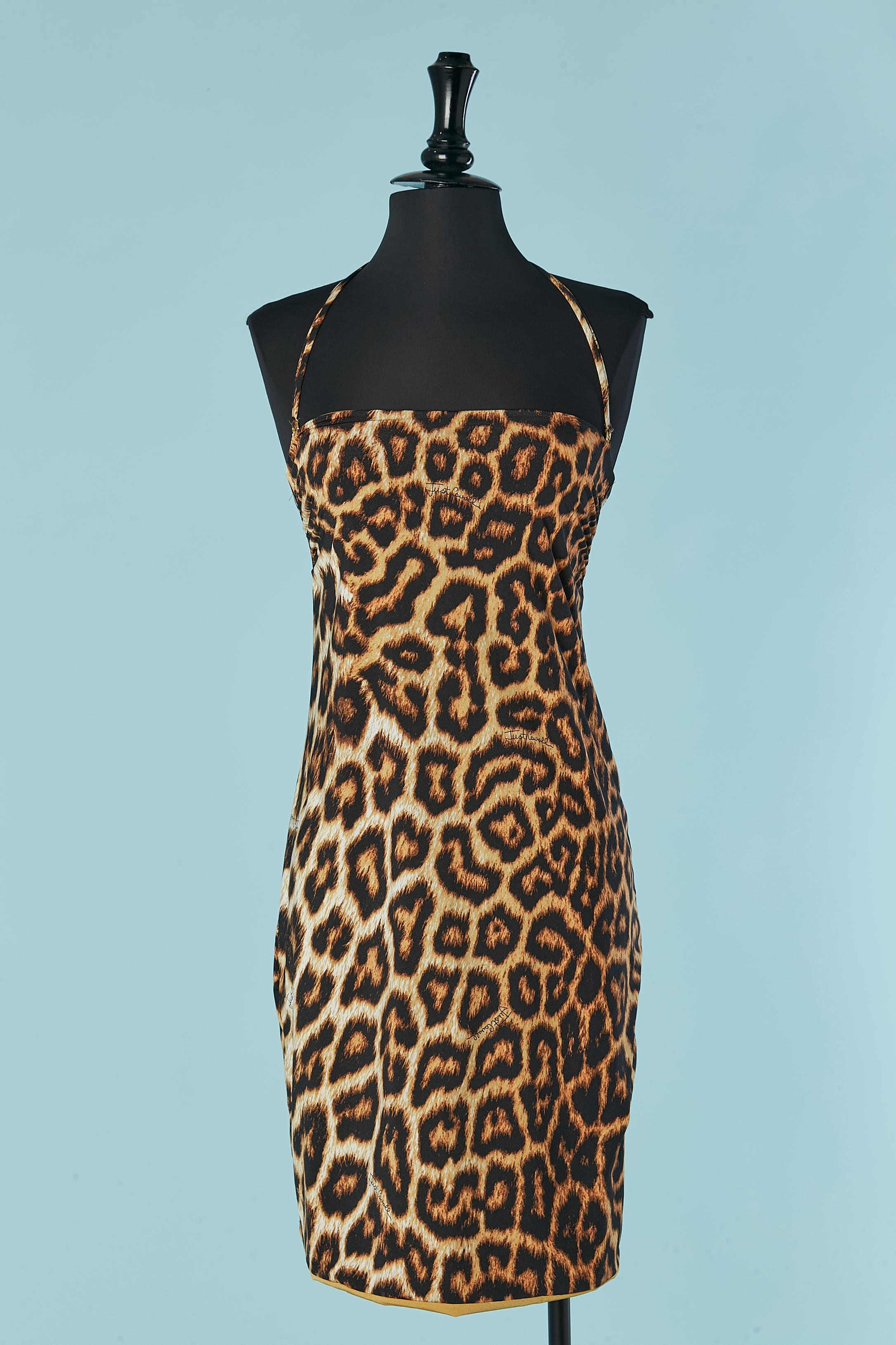 Women's Lycra bustier dress with printed lining Just Cavalli Beachwear For Sale