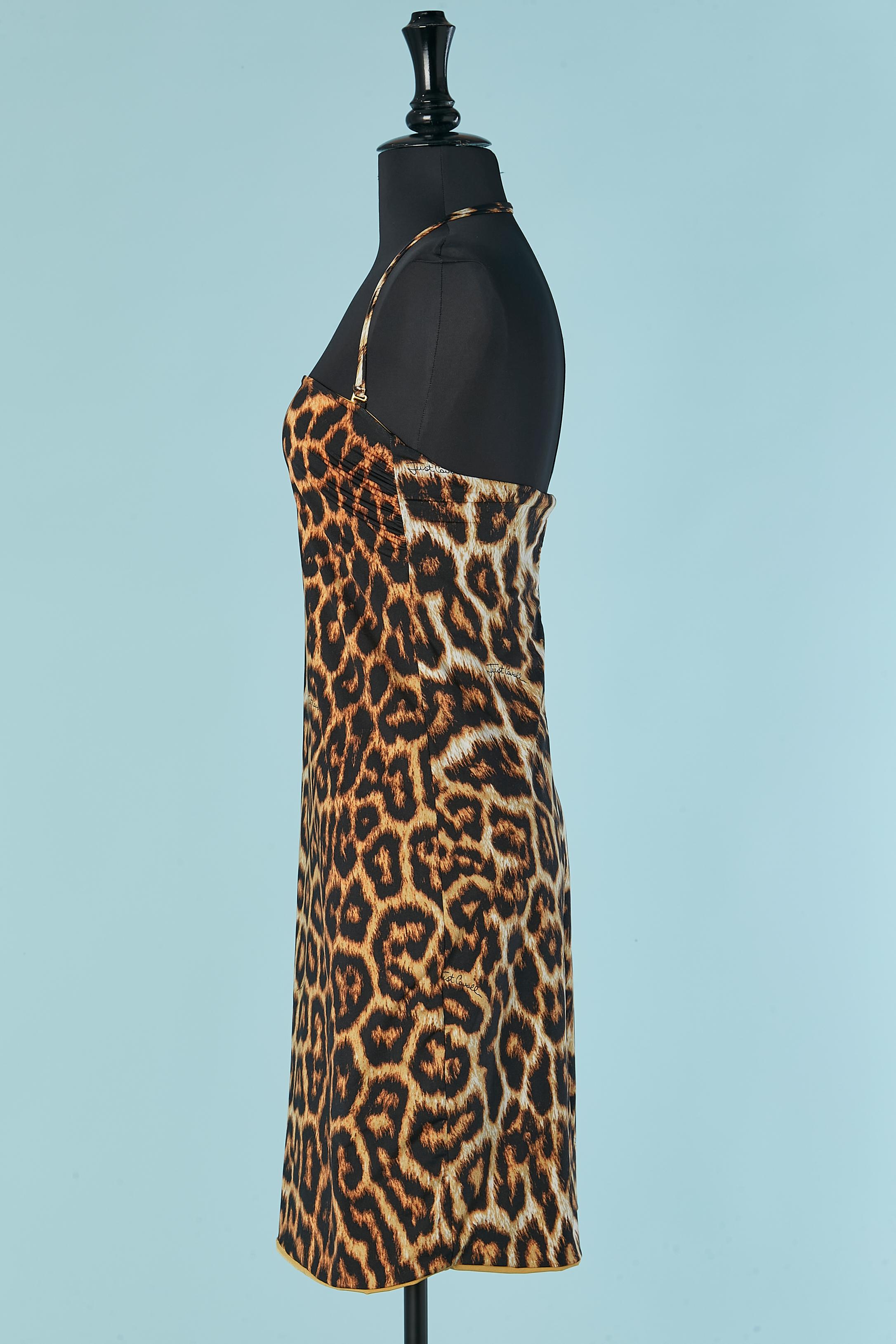 Lycra bustier dress with printed lining Just Cavalli Beachwear For Sale 2