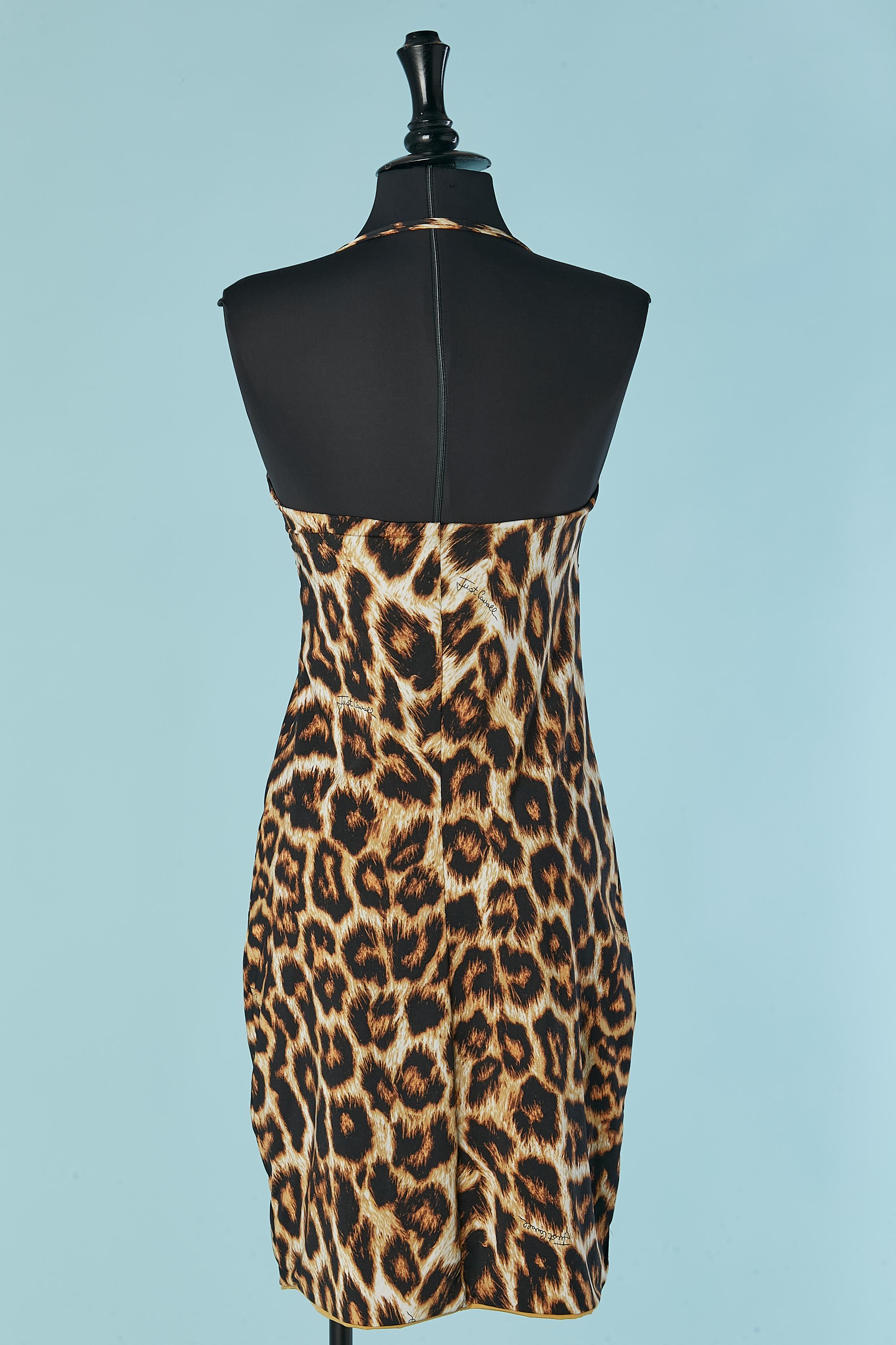 Lycra bustier dress with printed lining Just Cavalli Beachwear For Sale 3