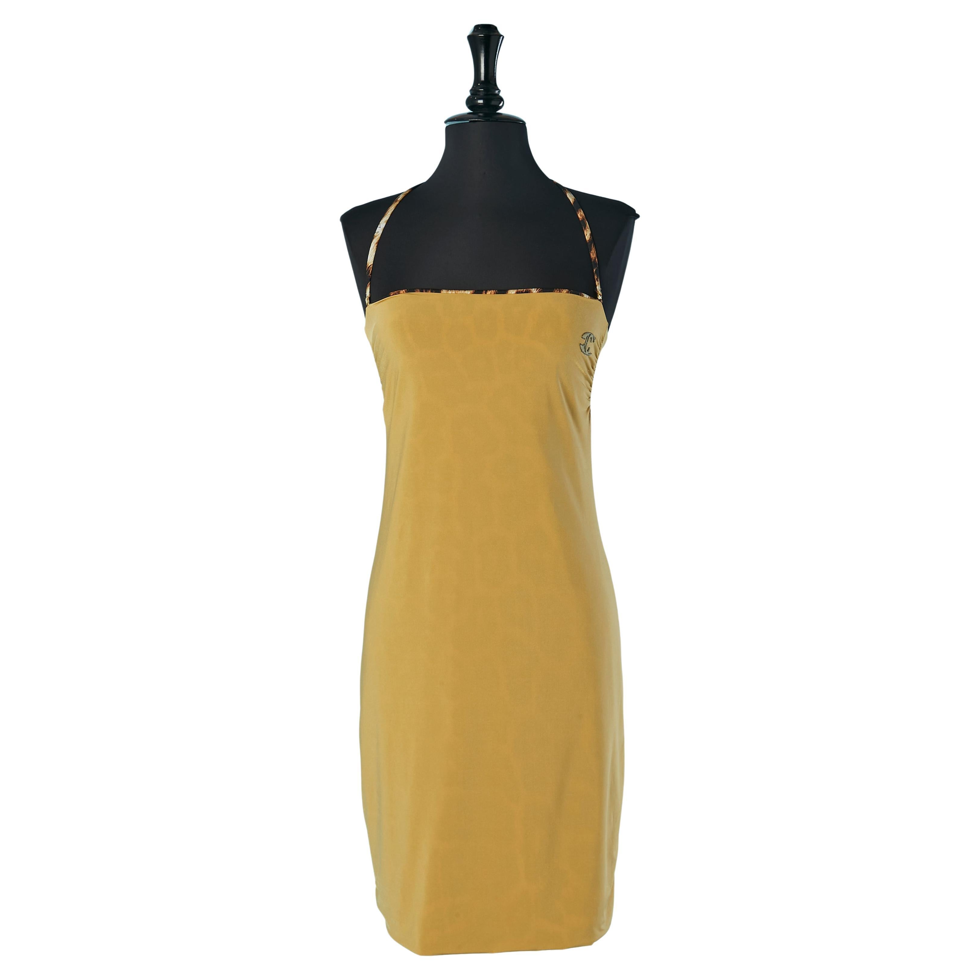 Lycra bustier dress with printed lining Just Cavalli Beachwear For Sale