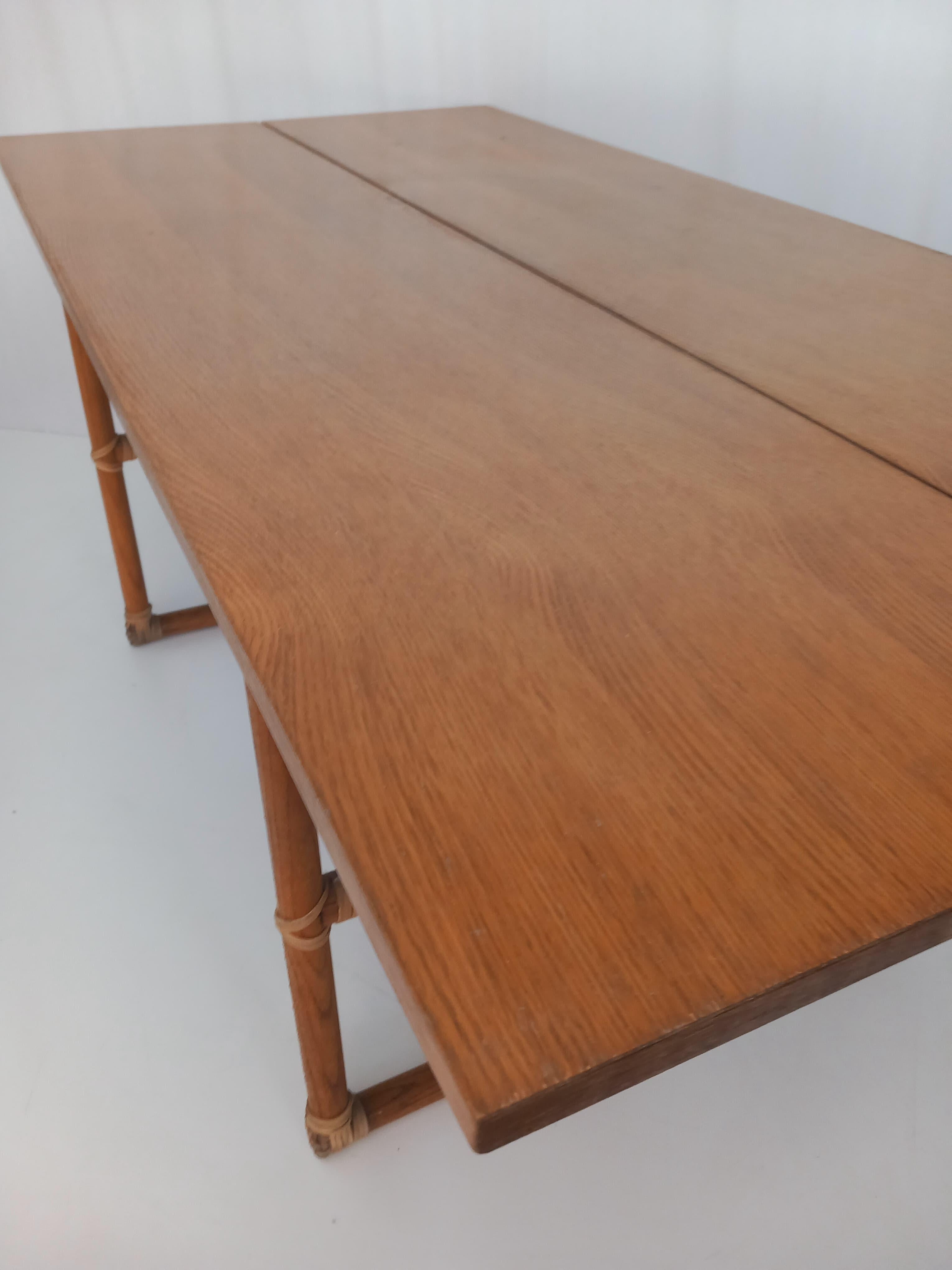 Lyda Levi - McGuire Console Table, 70s For Sale 1