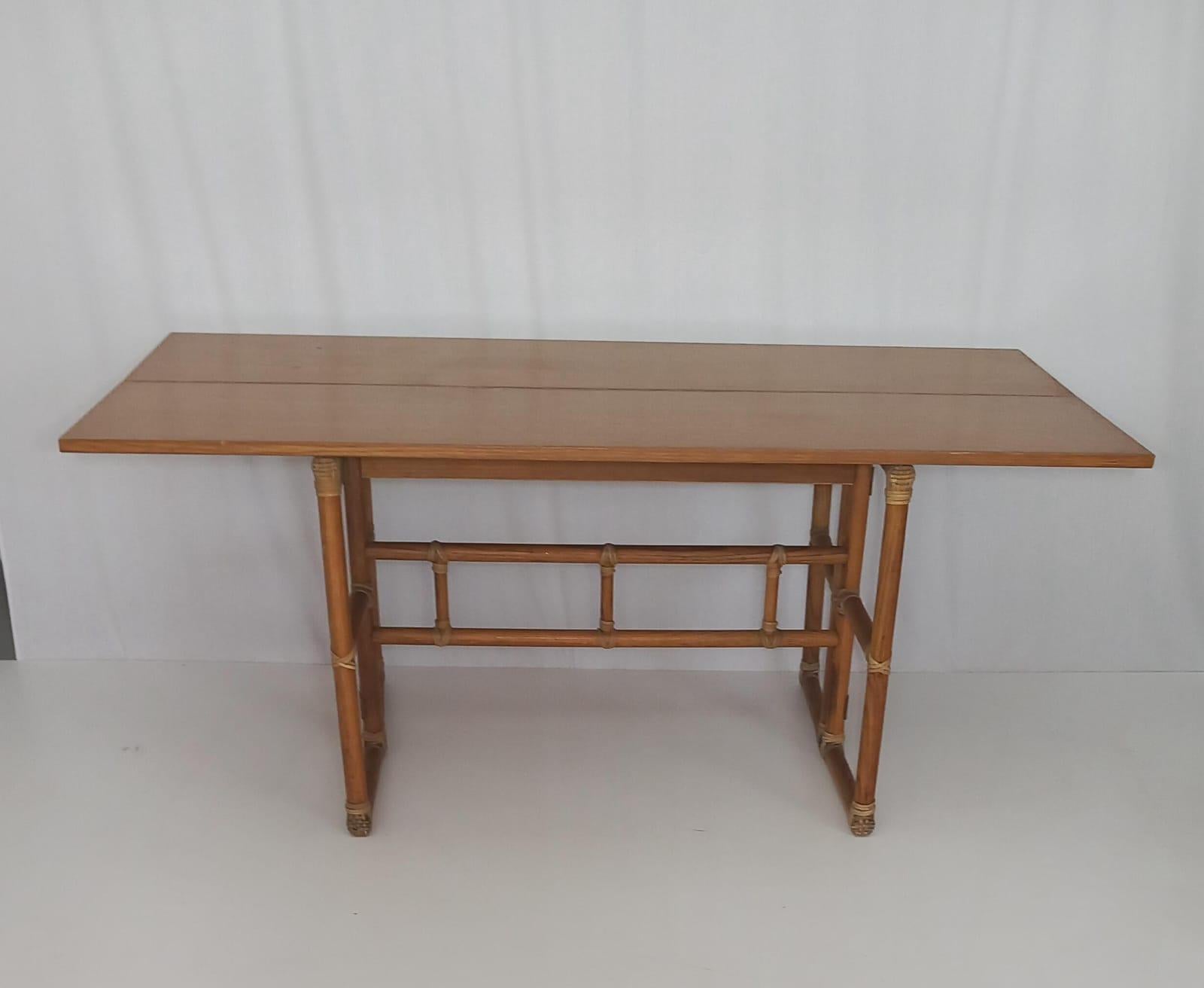 Lyda Levi - McGuire Console Table, 70s For Sale 2