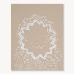 Float 4: Minimalist Abstract Acrylic Painting on Paper, 2010s, New, 14x11
