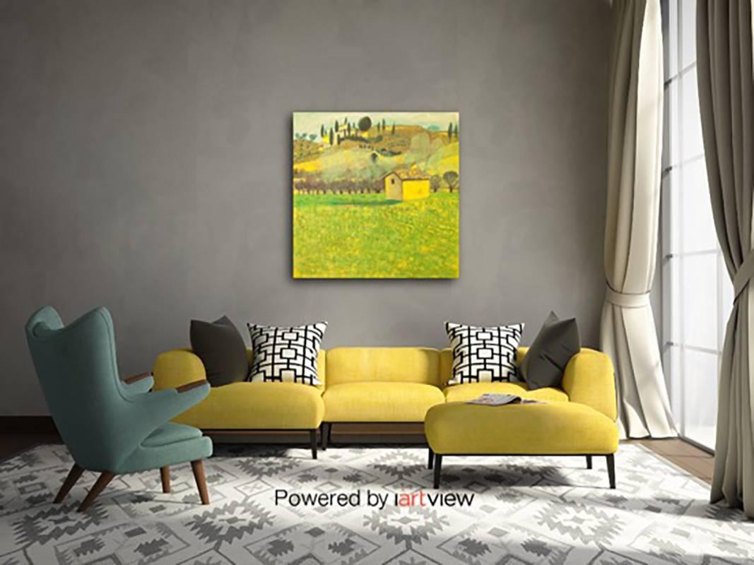 House in Tuscany Original Impressionist style Highly collectable Good Art Review - Contemporary Painting by Lydia Bauman