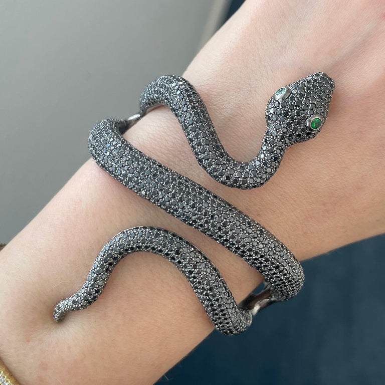 Snake Shaped Cuff Bangle