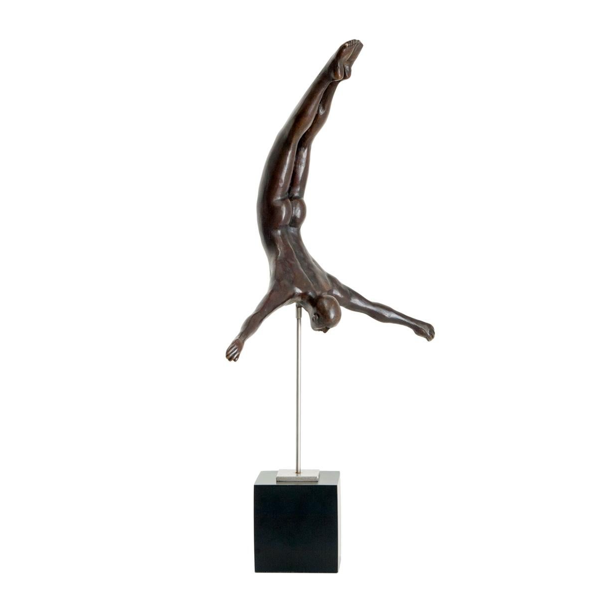 Lydia Da Silva Nude Sculpture – Swan Diver Männchen Medium