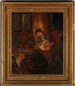 Lydia Thompson - 1880 Oil, This Little Piggy Went To Market
