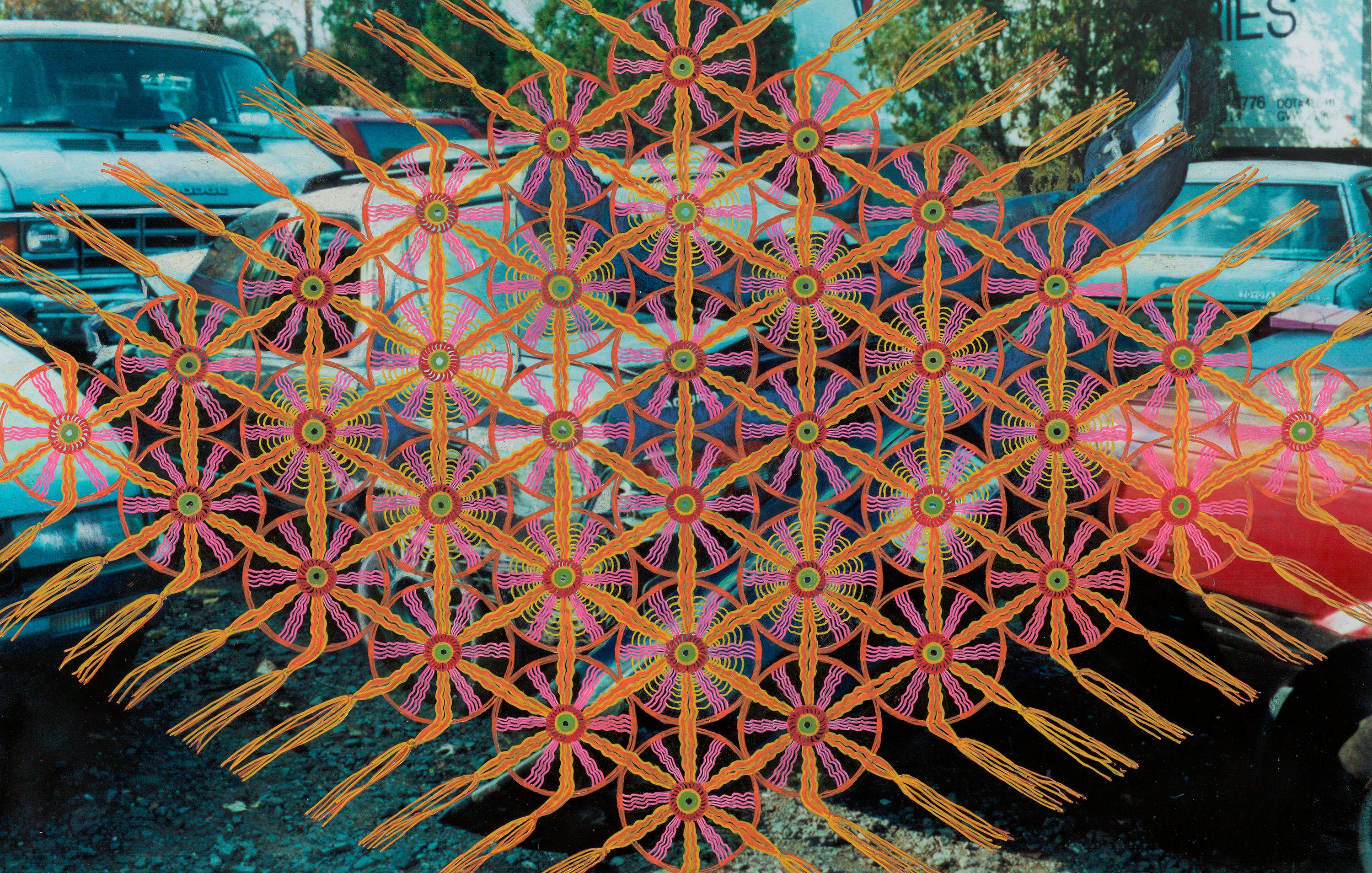 Lydia Viscardi, SugarCoated_2017_found digital photograph, acrylic, oil_21.5x33 1