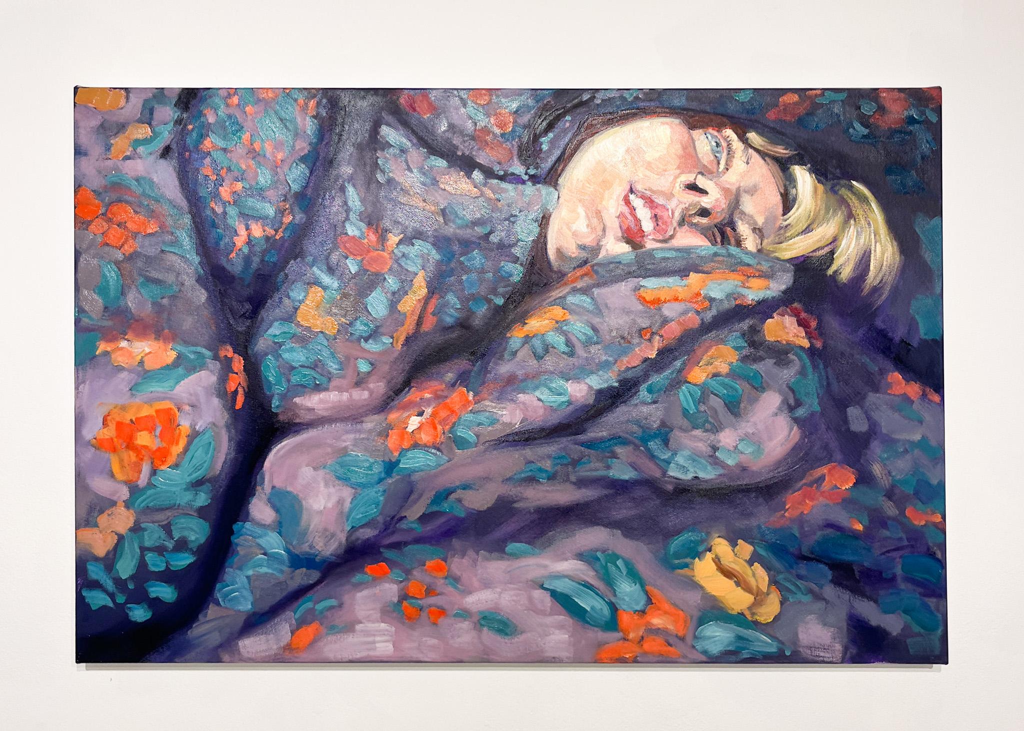 Mezzaluna di cera - Painting Contemporaneo di Lydia Zoells