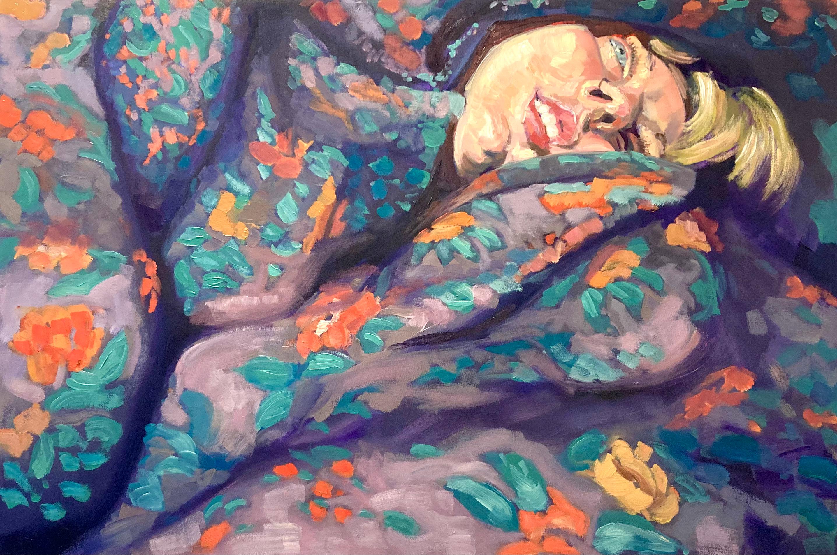 Figurative Painting di Lydia Zoells - Mezzaluna di cera