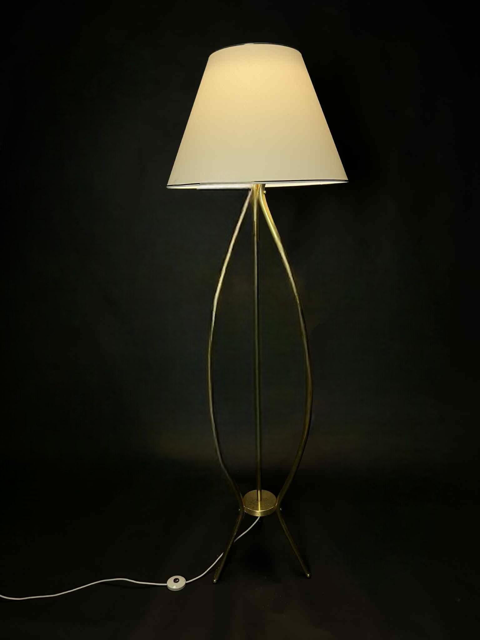 Brass Lyfa Floor Lamp, Denmark, Mid-20th Century For Sale