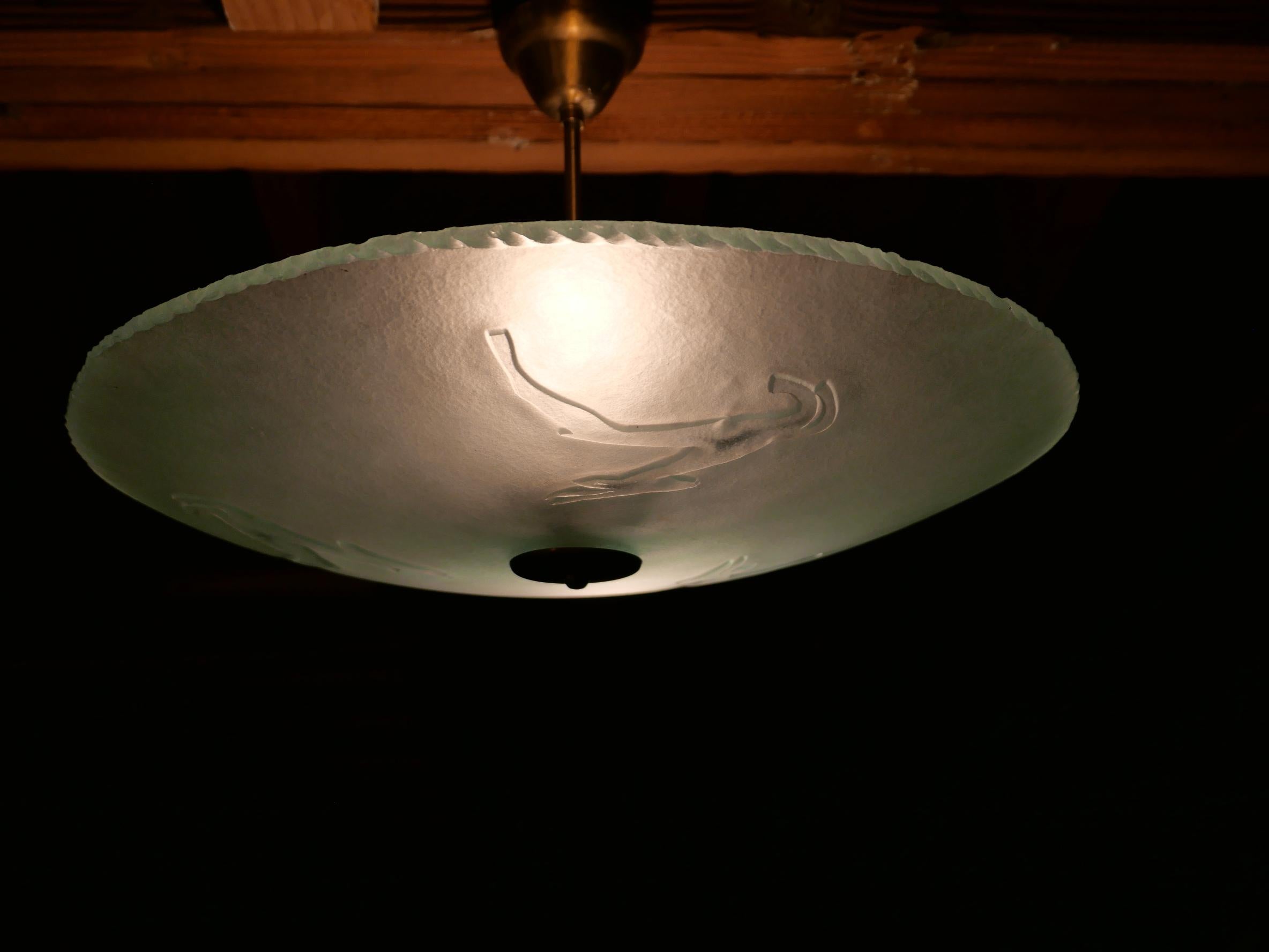 Danese Lyfa Plafont, plafoniera danese in stile Art Déco in vendita