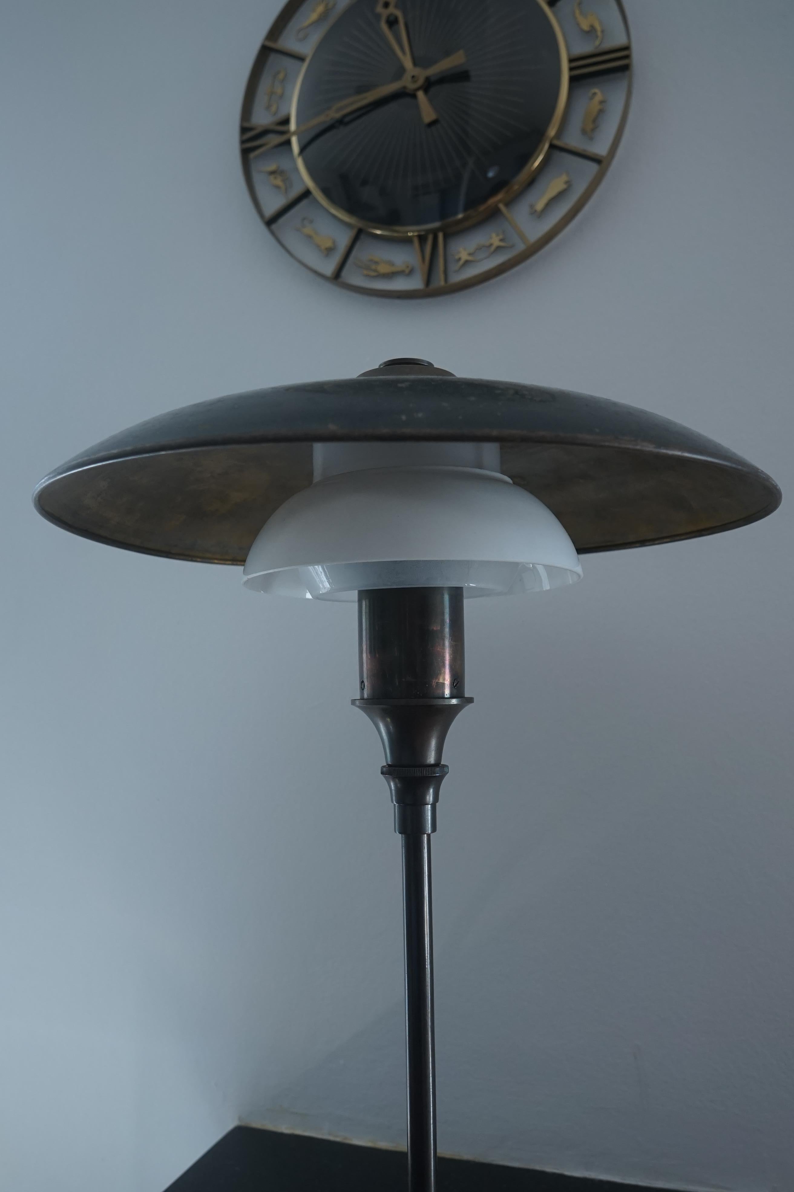 Lyfa Table Lamp Bronze and Brass In Good Condition In Valby, 84