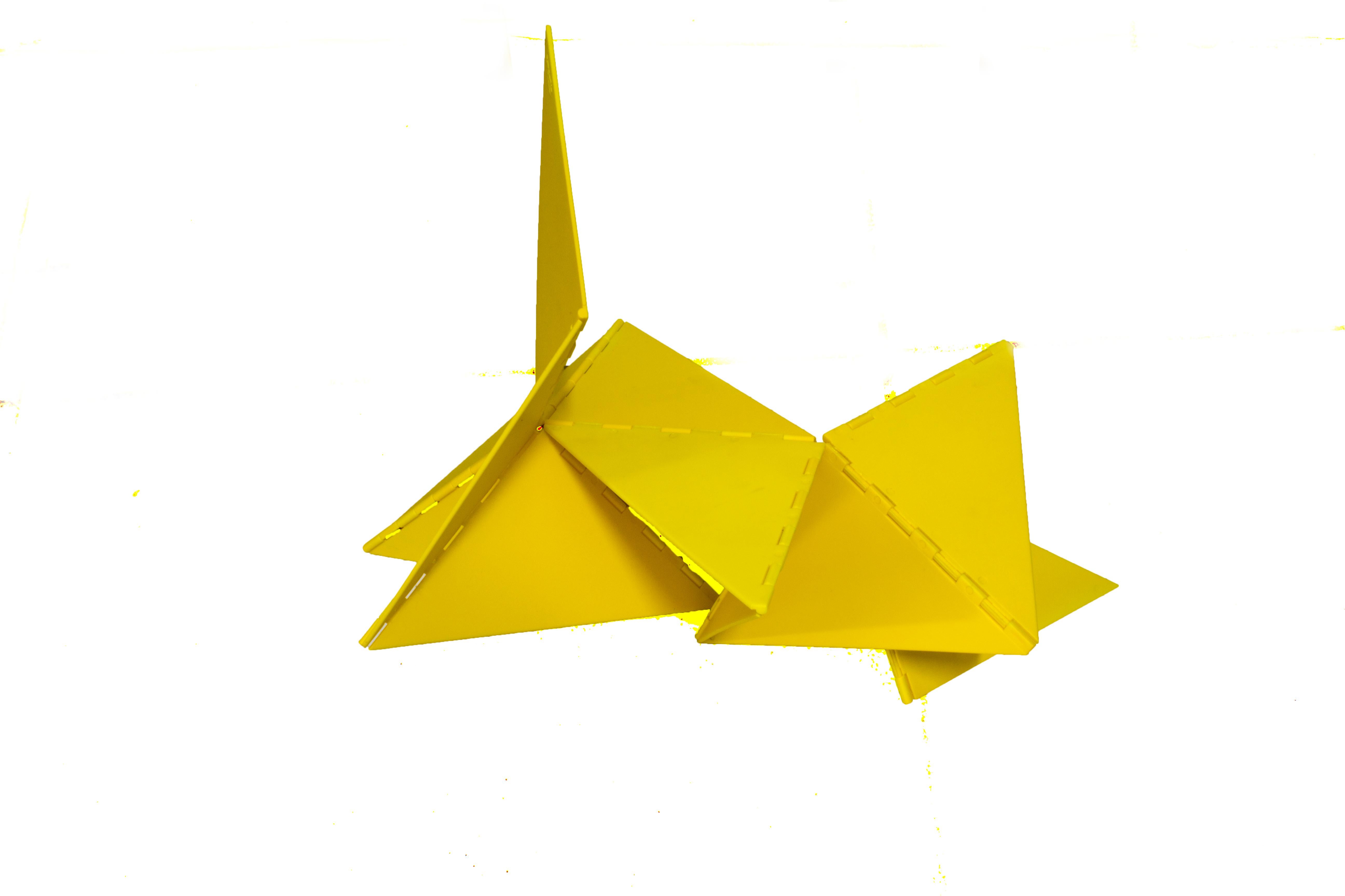Other Lygia Clark Linear Critter Yellow Plastic Reproduction For Sale