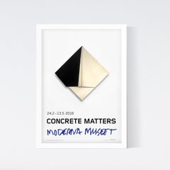 Lygia Clark, Concrete Matters, Museumsausstellungsplakat, 2018