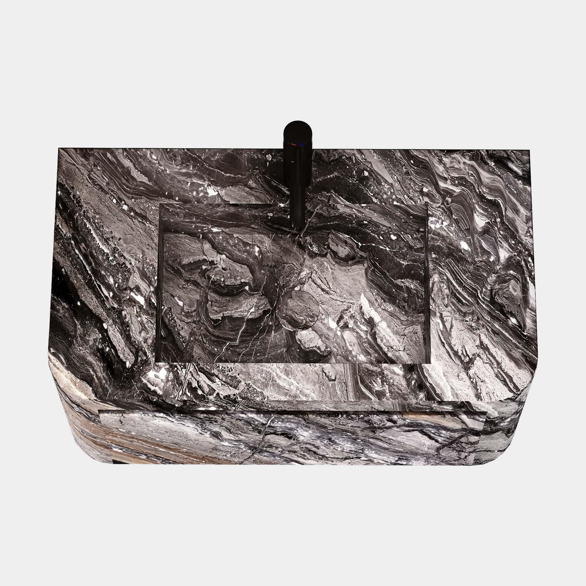 Lyke - Mueble de baño suspendido - Galaxia Gris - Mediano en venta 2