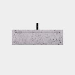 Lyke - Wall-Mounted Bathroom Vanity - White Carrara - Large
