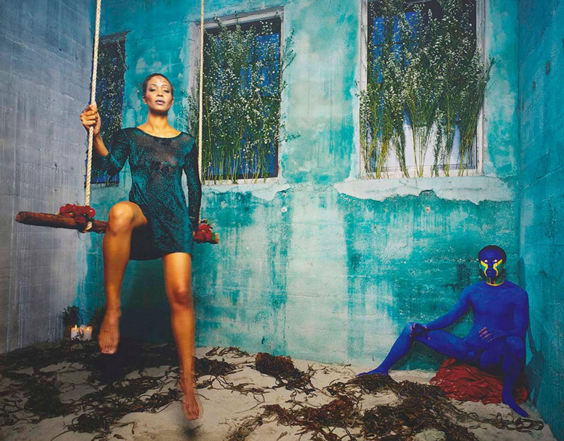 Ohne Titel (Blau), Alchemy Series, Cibachrome-Druck im Vintage-Stil