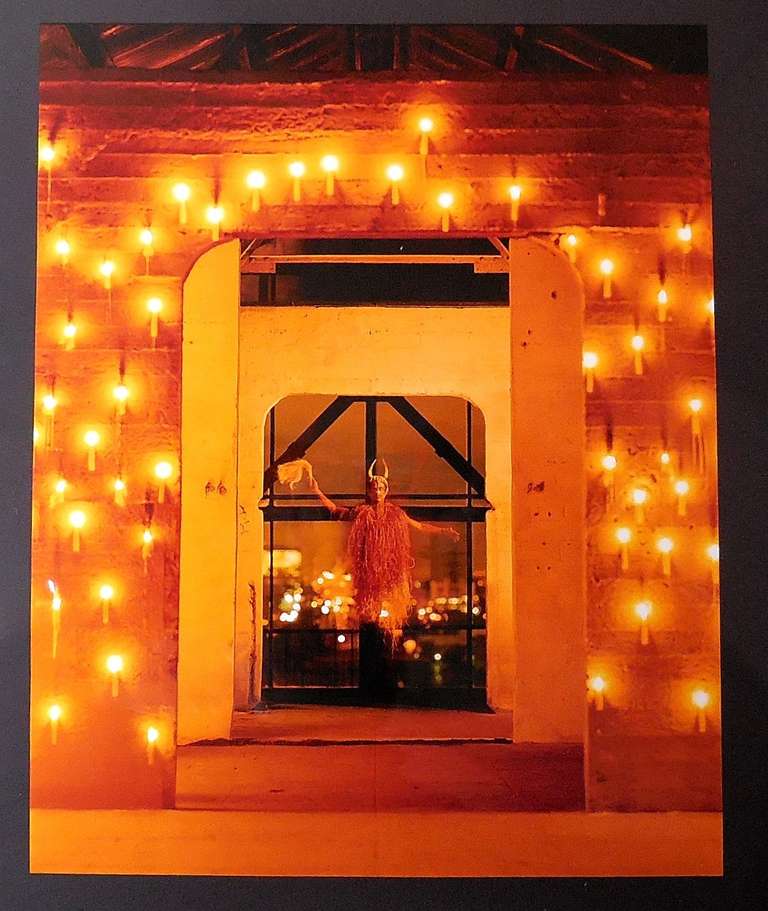 Color Photograph di Lyle Ashton Harris - Senza titolo (Candele), 1998, rara stampa cibachrome di prova