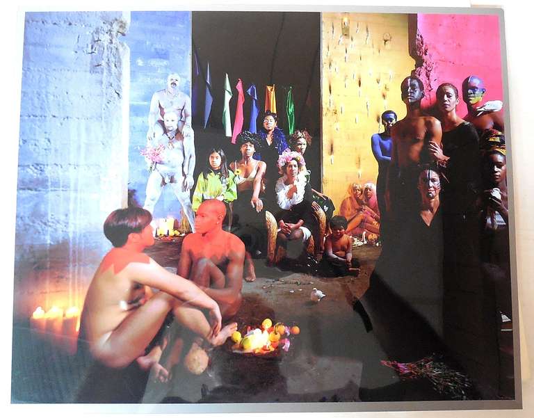 Senza titolo (Processione), 1998, rara stampa cibachrome di prova - Still-Life Photograph Nero di Lyle Ashton Harris