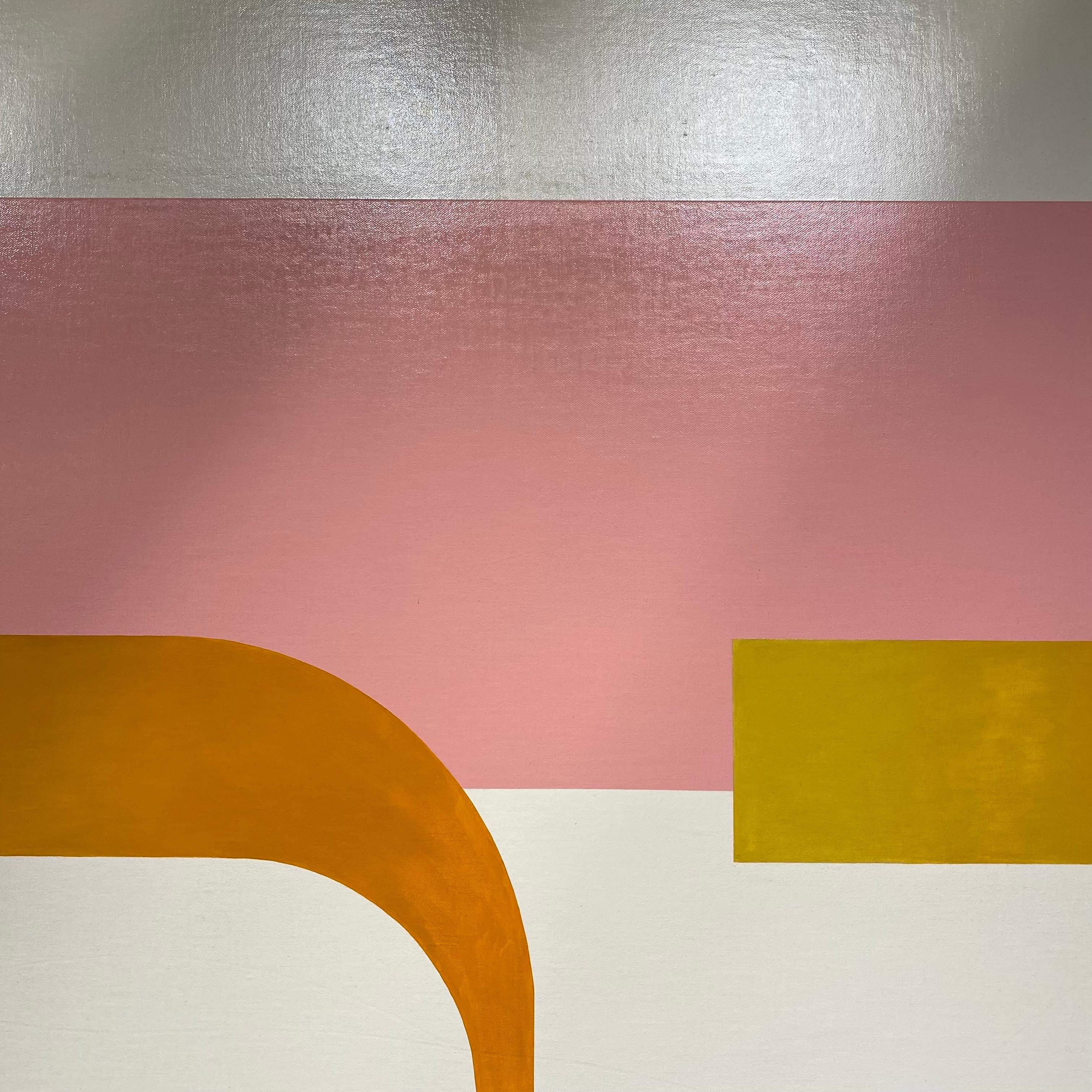 Modern Lyle Braden Abstract Painting, 1983