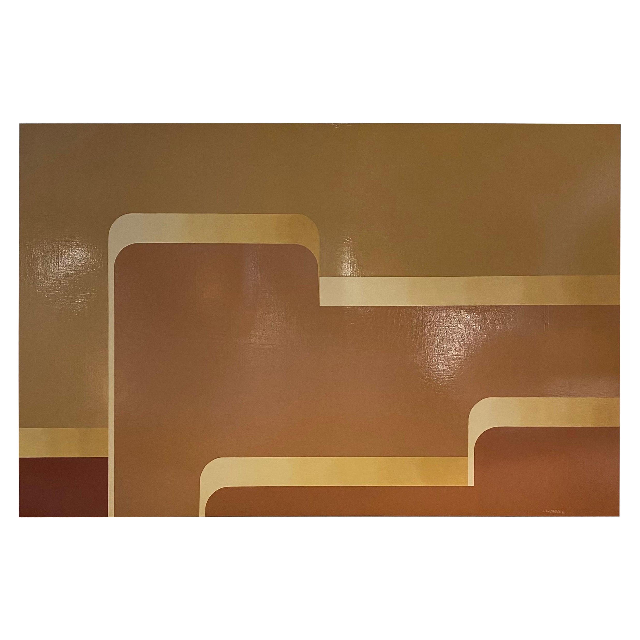 Lyle Braden Abstract Painting, 1983
