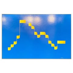 Lyle Braden Abstract Painting, 1983