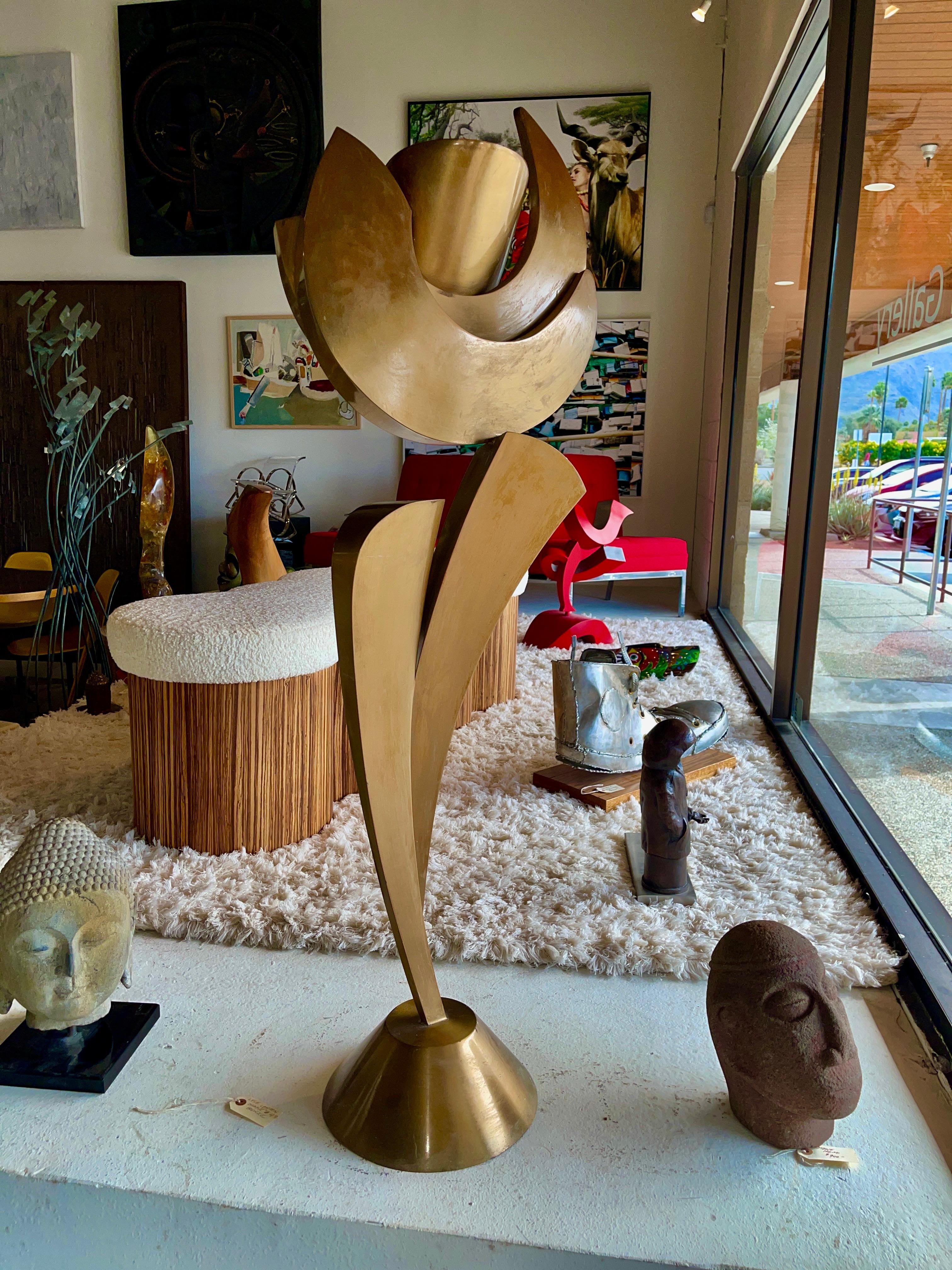Lyle London 1998 Large Abstract Bronze Oracle #4 In Good Condition For Sale In Palm Springs, CA