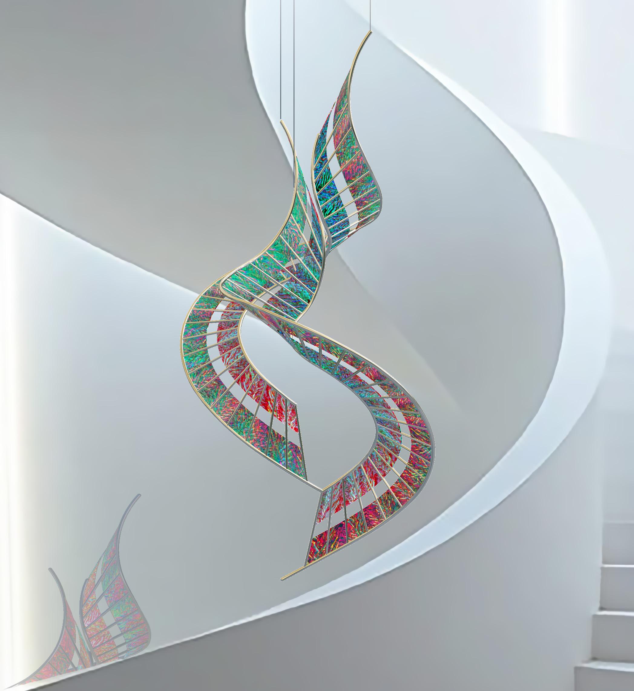 ASCENDING HELIX - Sculpture by Lyle London