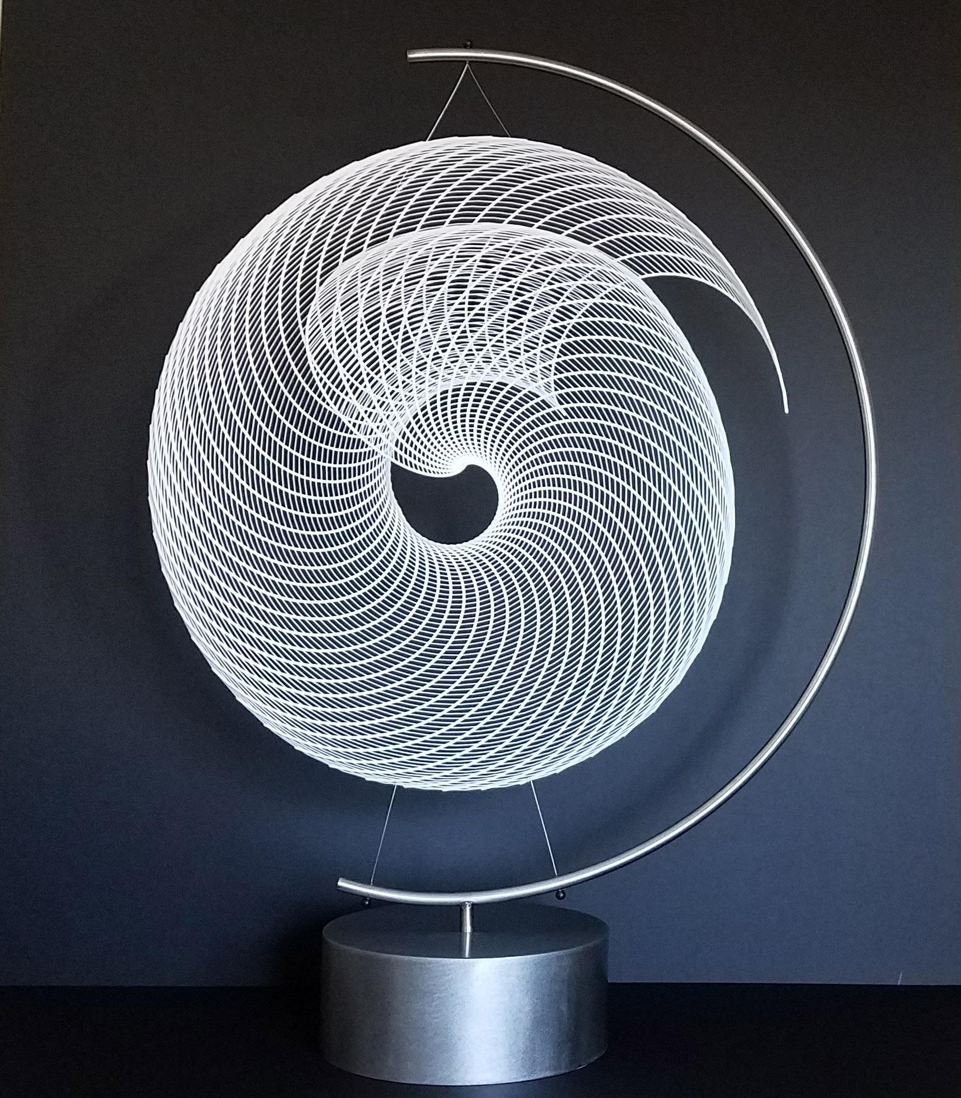 SPIRALING DISC - Abstract Sculpture by Lyle London