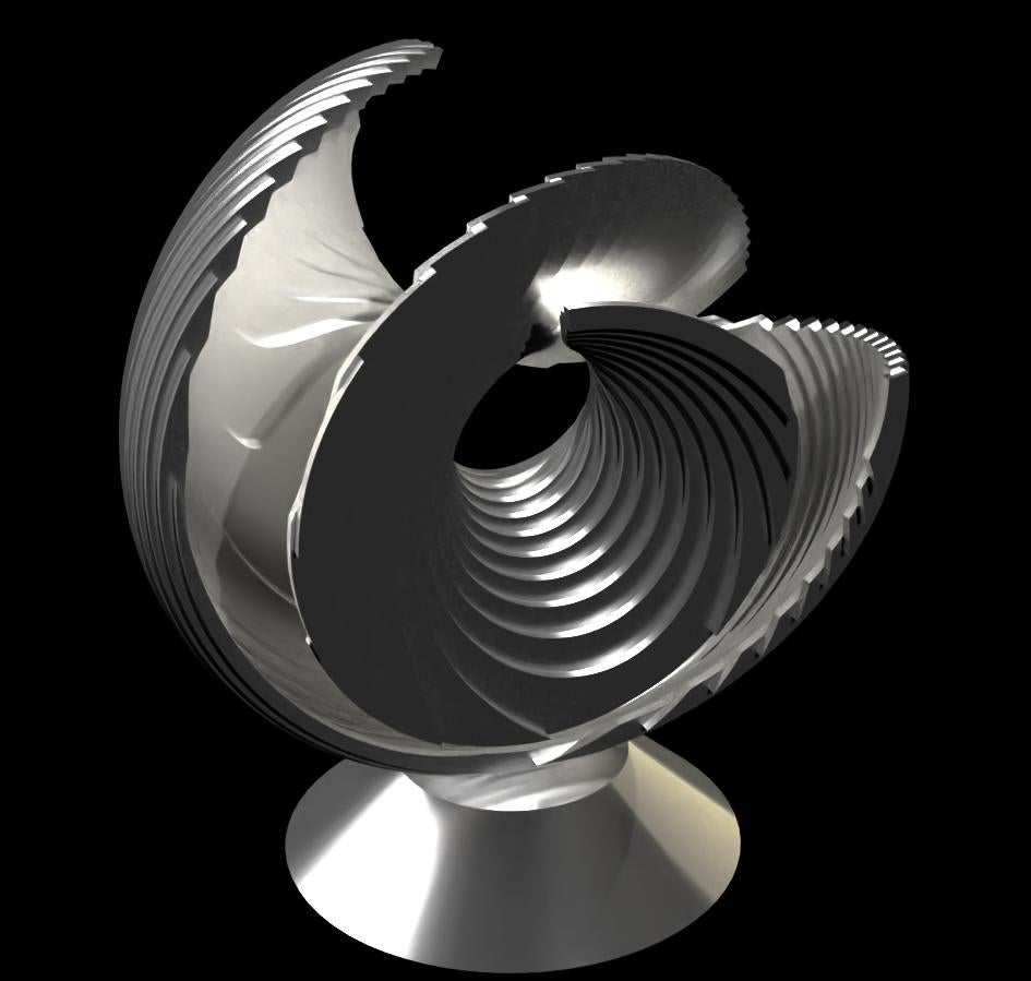 WHORL - Abstrait Sculpture par Lyle London