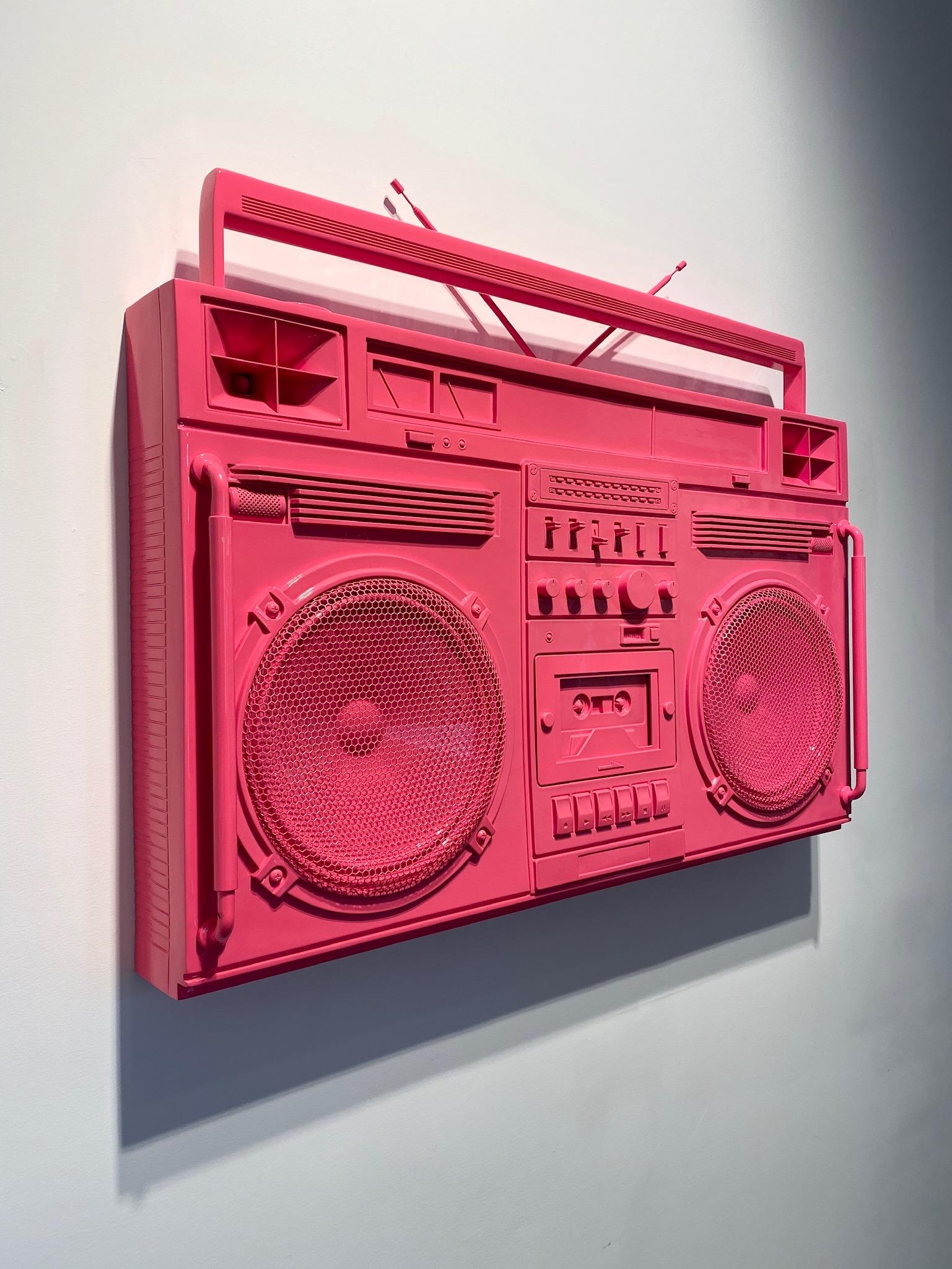 Bubblegum Pink Boombox Sculpture