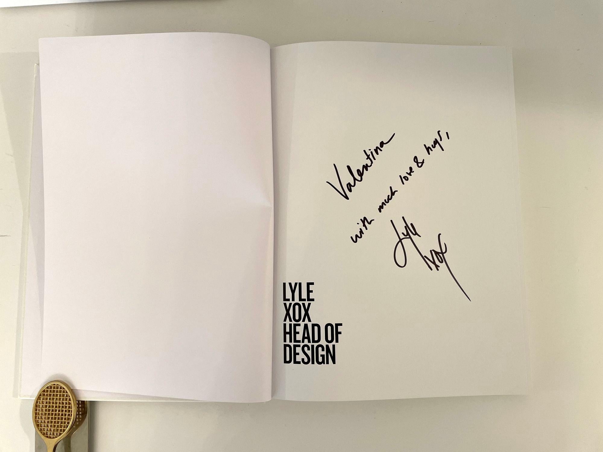Lyle XOX Head of Design Hardcover Signed 2019 In Good Condition For Sale In North Hollywood, CA