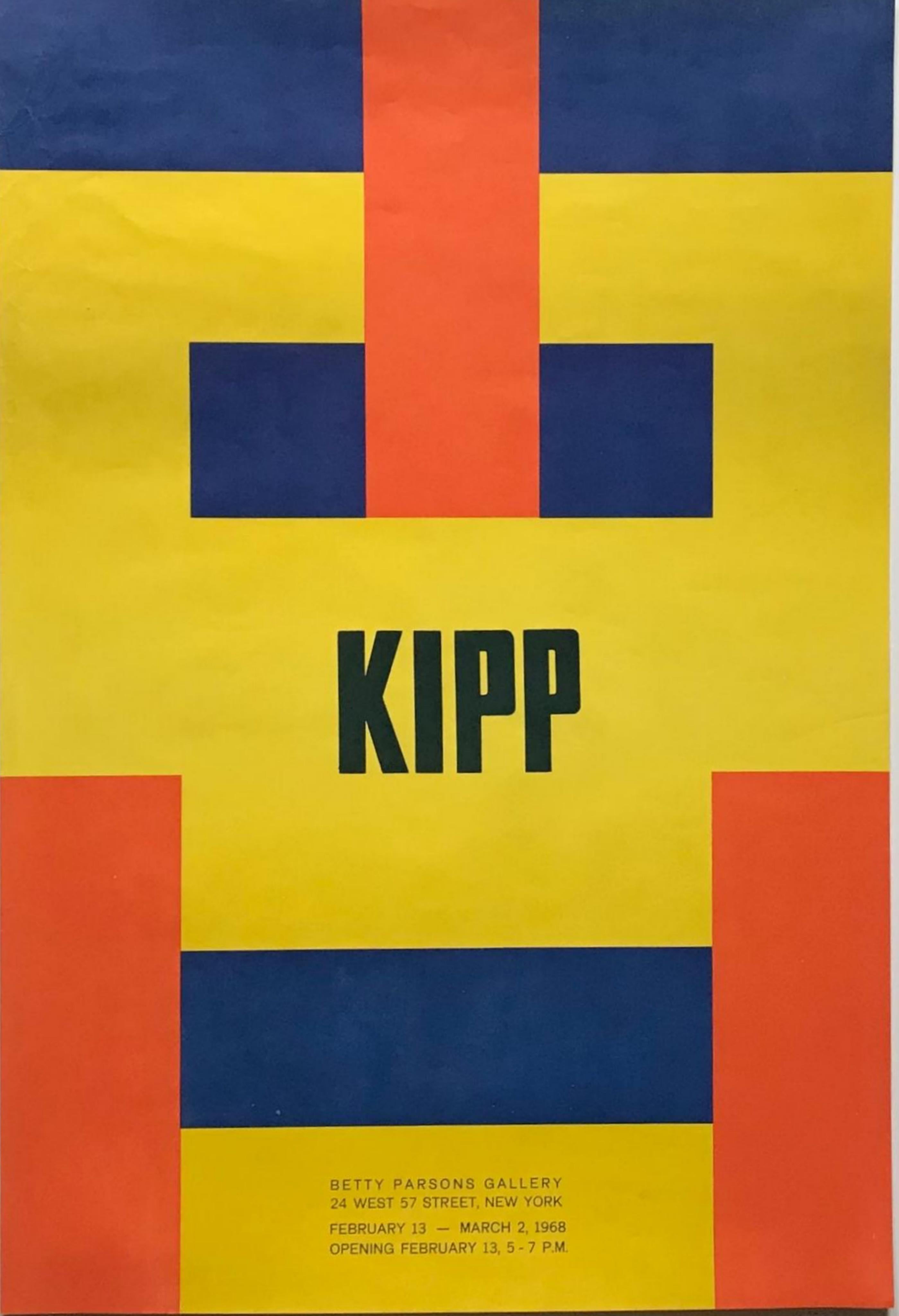 Historic, Original Betty Parsons Gallery Poster (Minimalism, Constructivism)  - Art by Lyman Kipp 