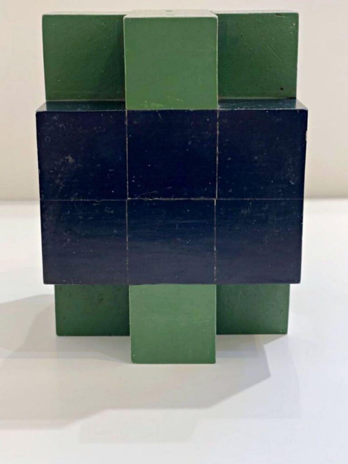 1960s Constructivist/Minimalist Sculpture hand signed and dated and stamp signed For Sale 4